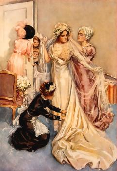 哈裡森 費歇爾 Bride getting groomed for the wedding 哈裡森 費歇爾 Bride getting groomed for the wedding